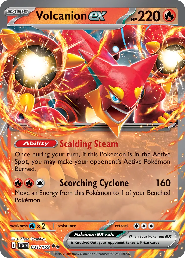 Volcanion ex card image
