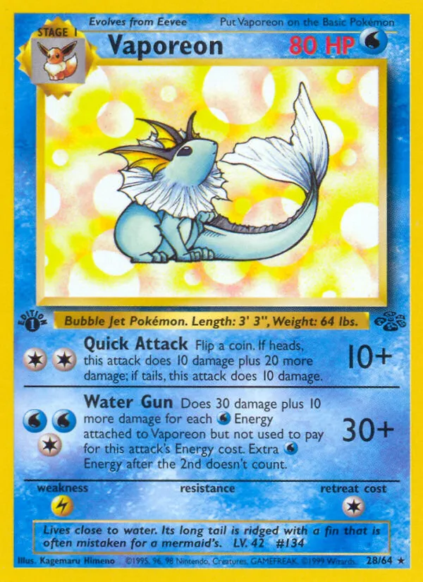 Vaporeon card image