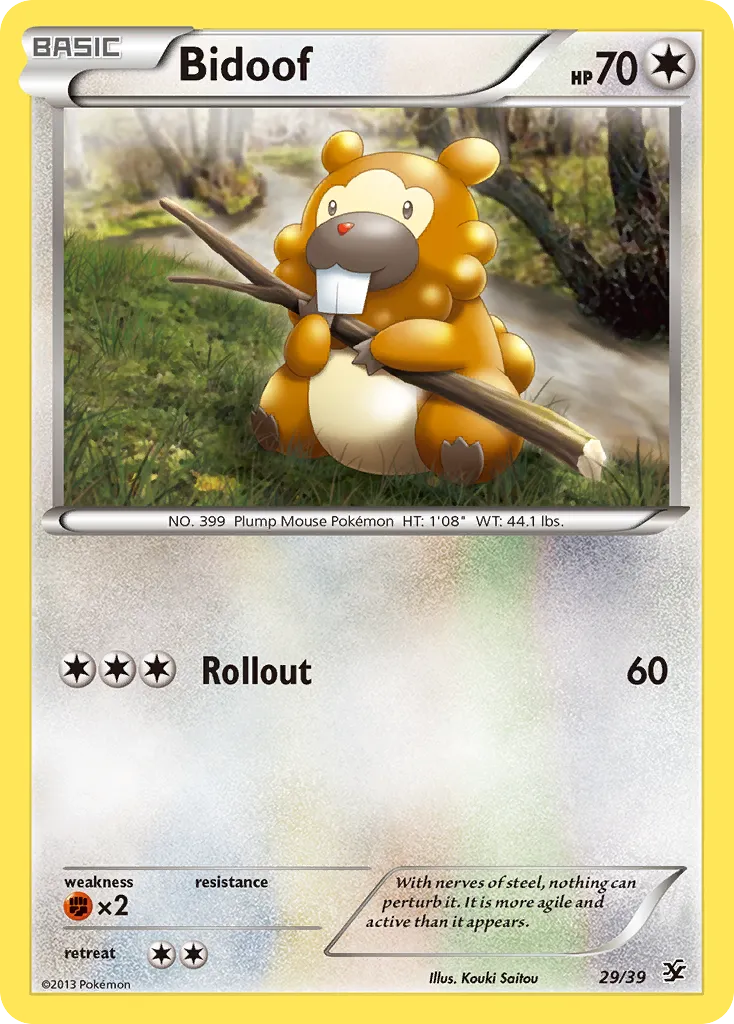 Bidoof #29 card image