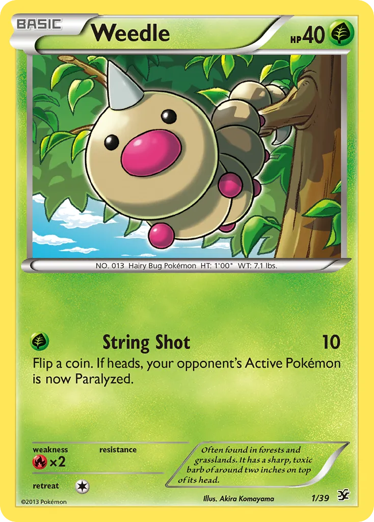 Weedle card image
