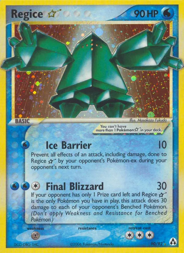 Regice Star #90 card image