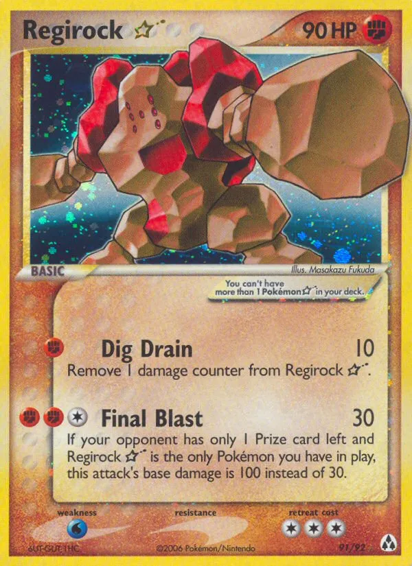 Regirock Star #91 card image