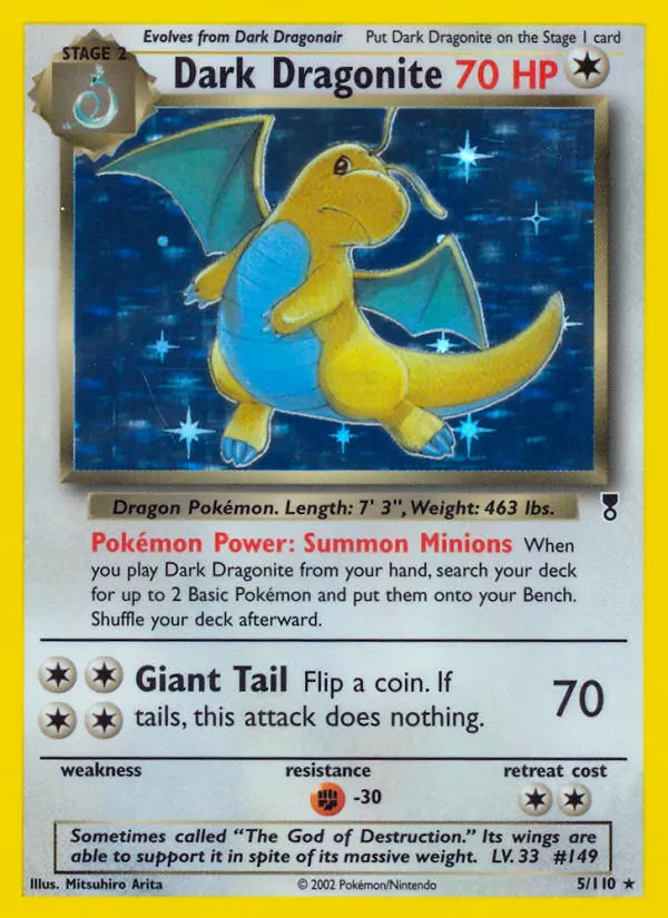 Dark Dragonite #5 card image