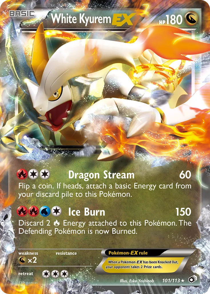 White Kyurem-EX card image