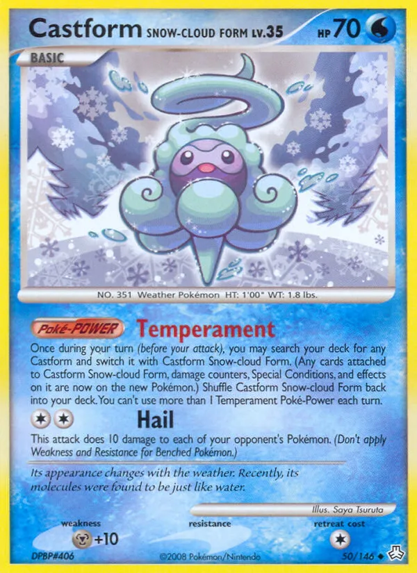 Castform Snow-Cloud Form card image