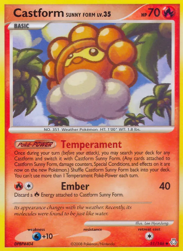 Castform Sunny Form card image