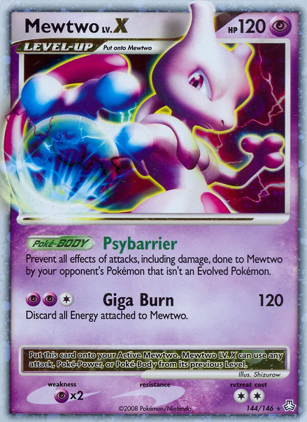 Mewtwo LV.X #144 card image