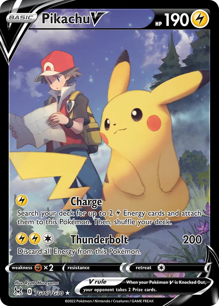 Pikachu V #TG16 card image