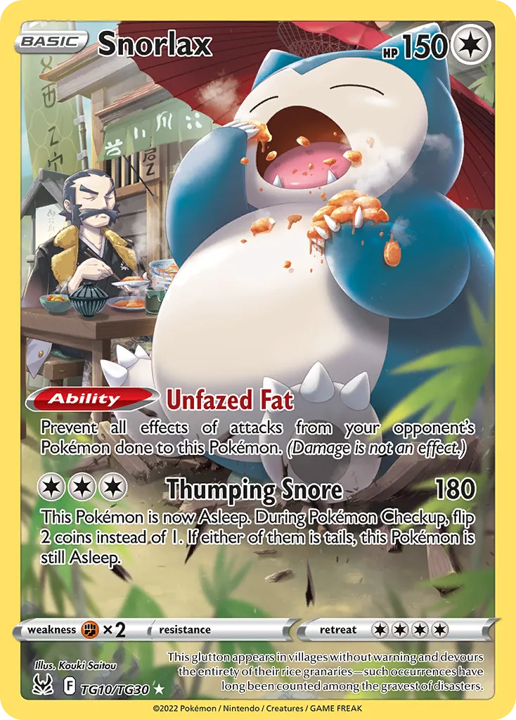 Snorlax #TG10 card image