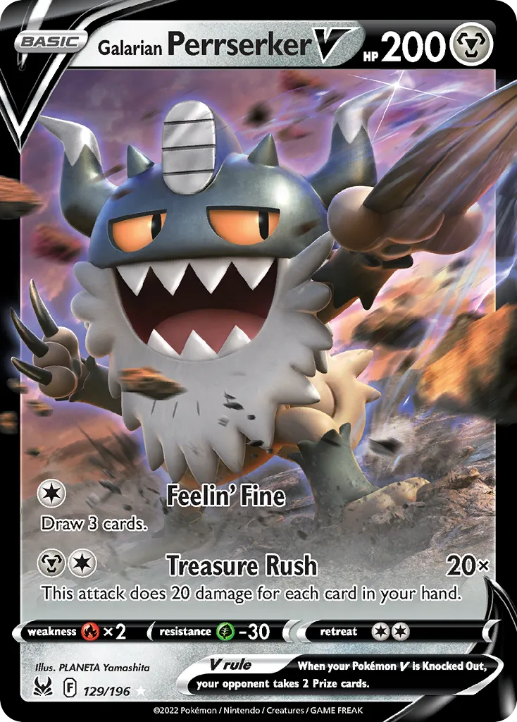 Galarian Perrserker V card image
