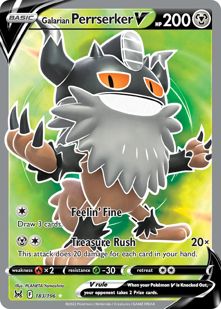 Galarian Perrserker V card image