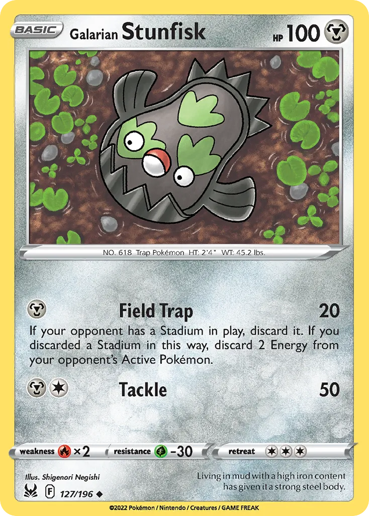 Galarian Stunfisk card image