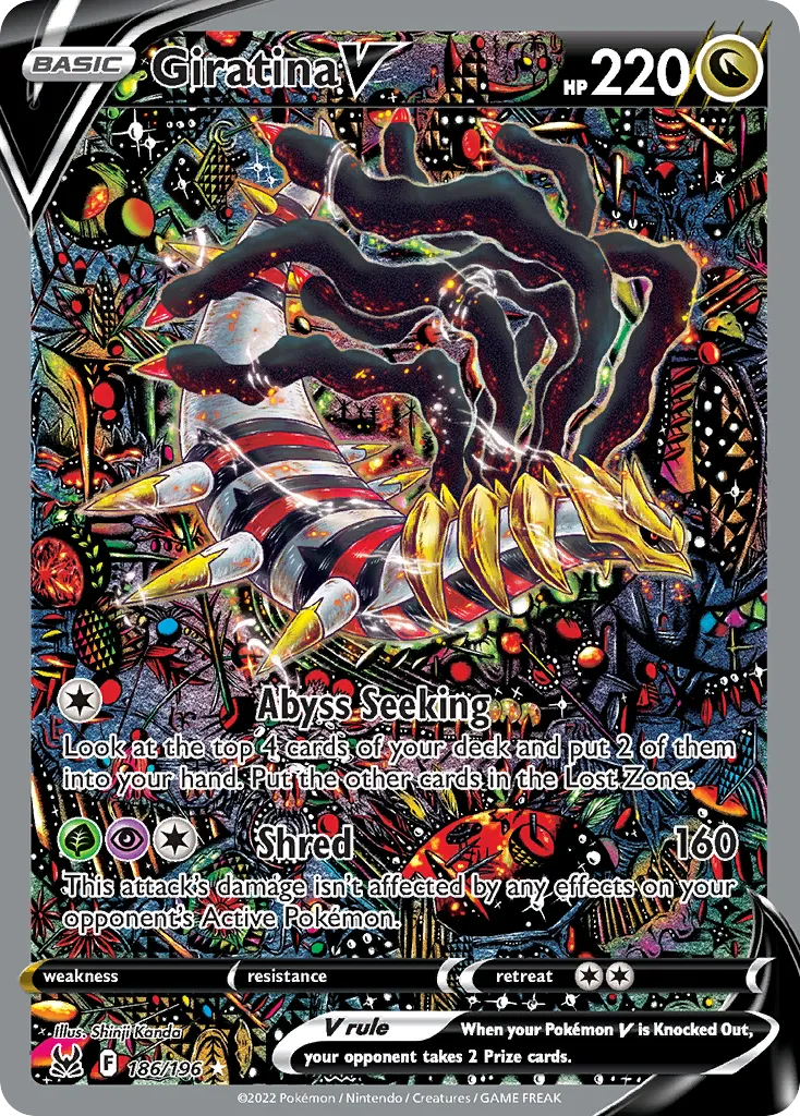 Giratina V #186 card image