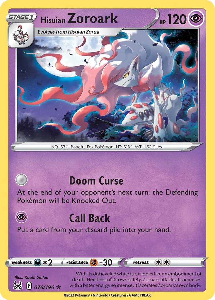 Hisuian Zoroark card image