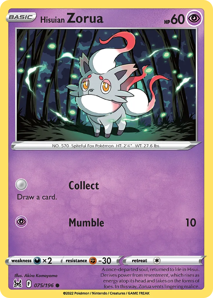 Hisuian Zorua card image