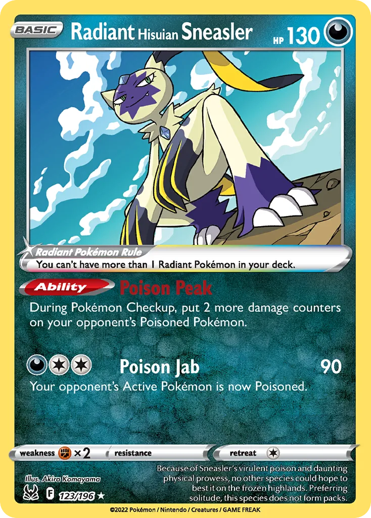 Radiant Hisuian Sneasler card image