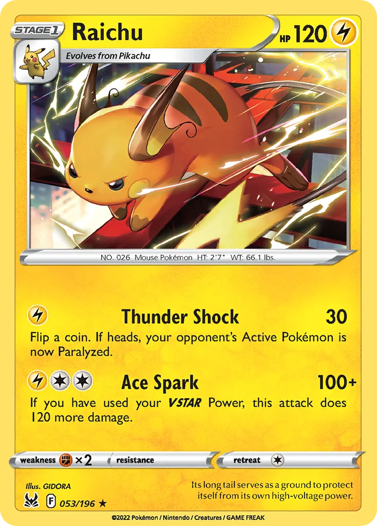 Raichu card image