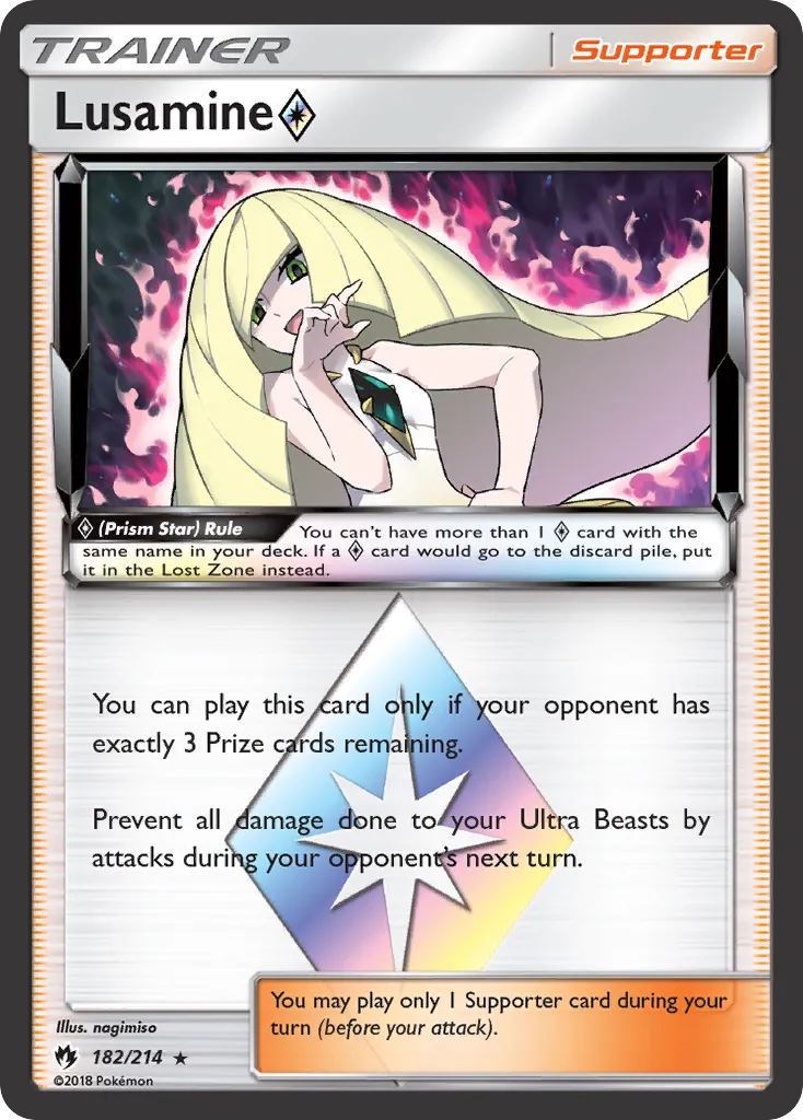 Lusamine Prism Star card image
