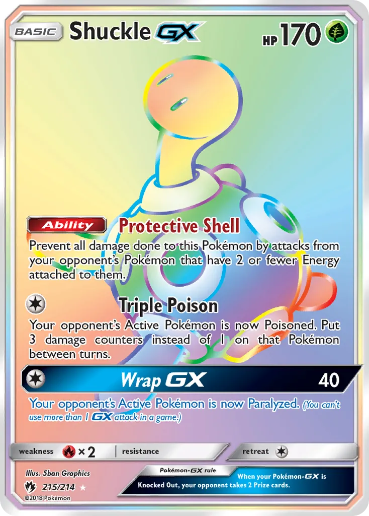 Shuckle-GX #215 card image