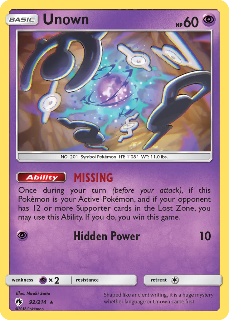 Unown card image