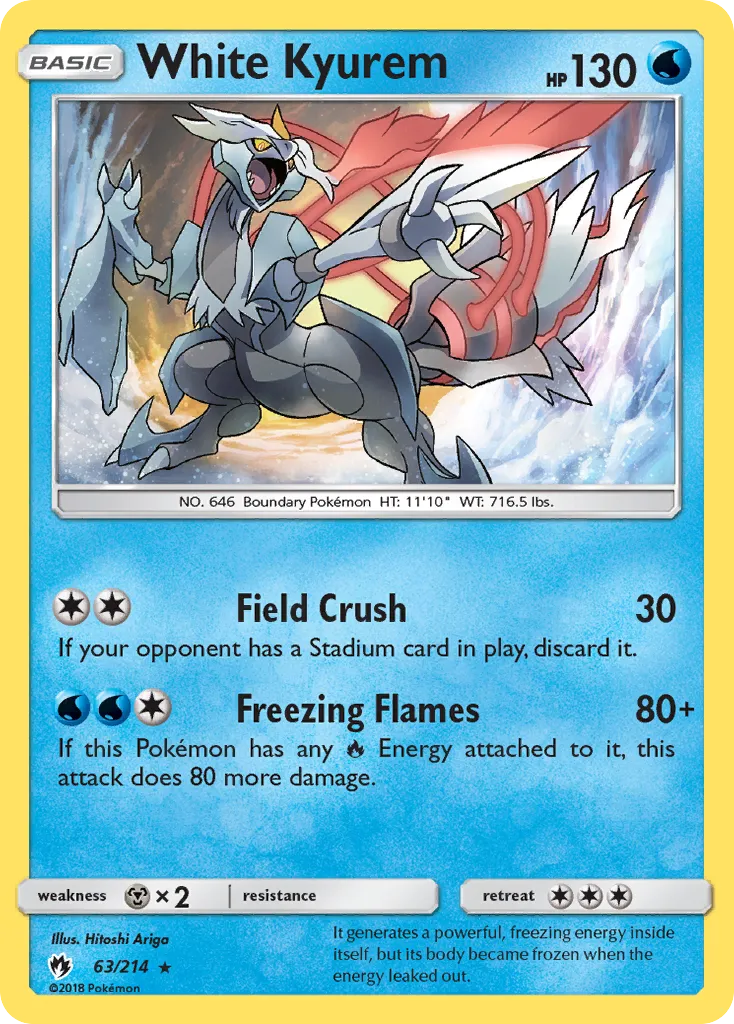 White Kyurem card image