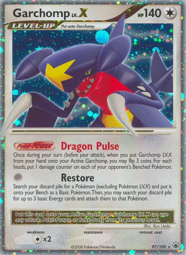 Garchomp LV.X #97 card image