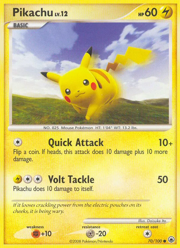 Pikachu card image