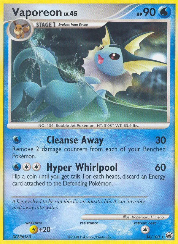 Vaporeon card image