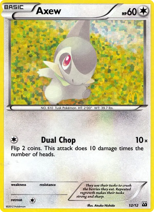 Axew #12 card image