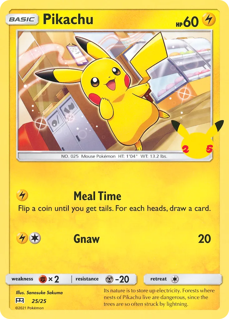 Pikachu #25 card image
