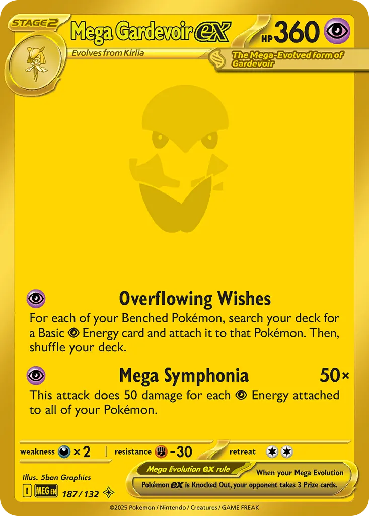 Mega Gardevoir ex #187 card image