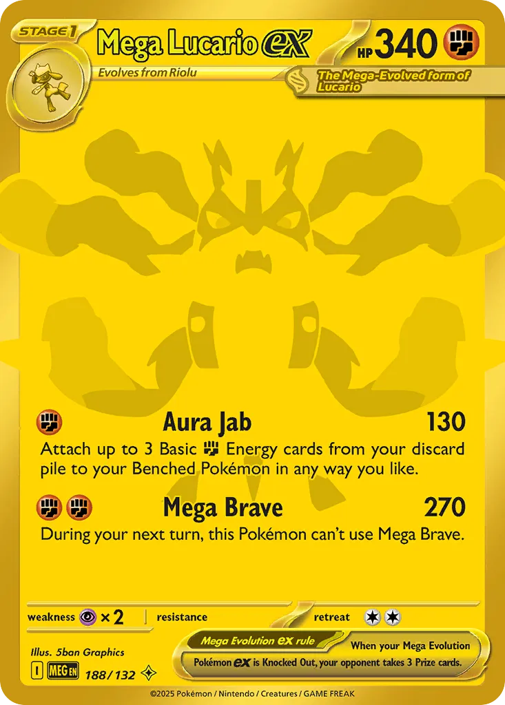 Mega Lucario ex #188 card image