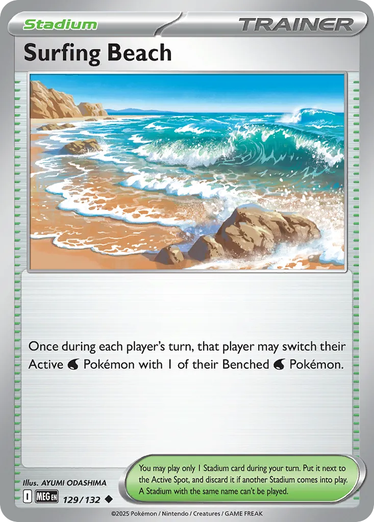 Surfing Beach card image