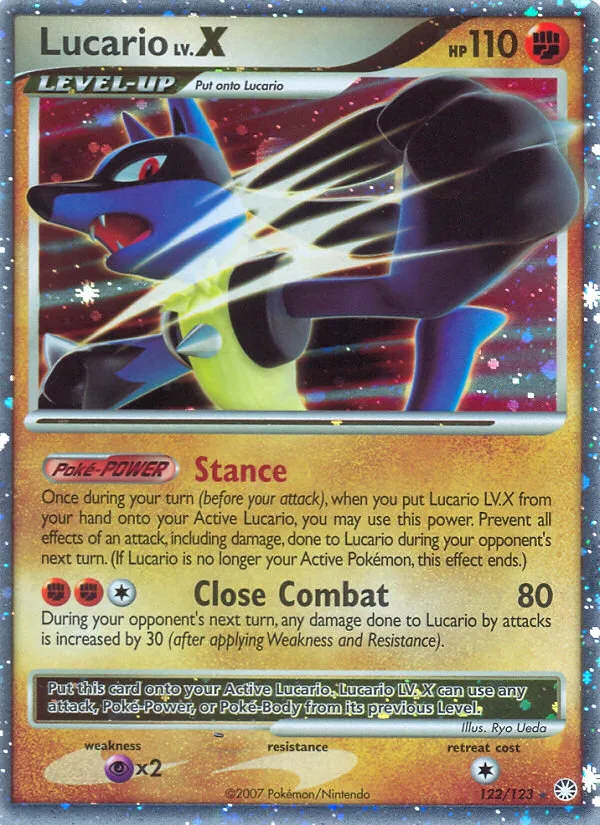 Lucario LV.X #122 card image