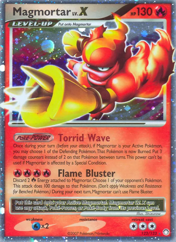 Magmortar LV.X #123 card image