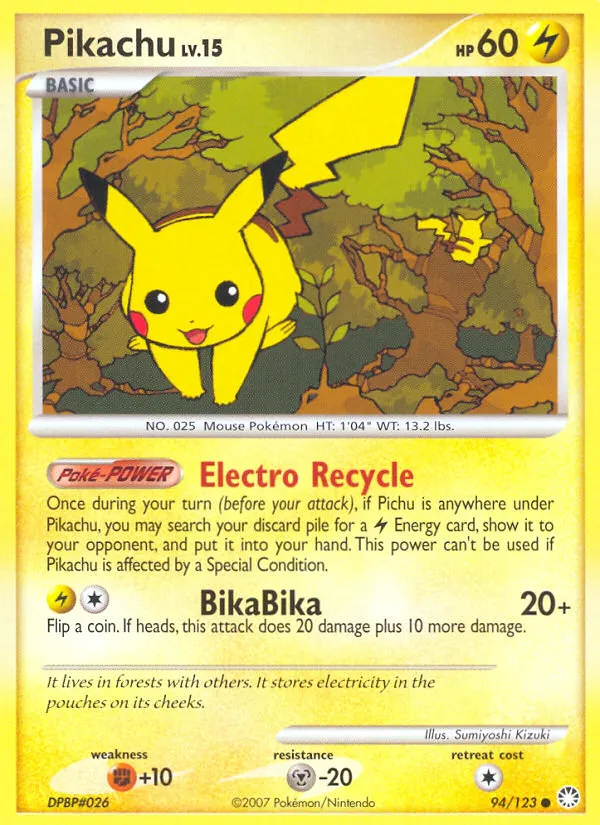 Pikachu card image