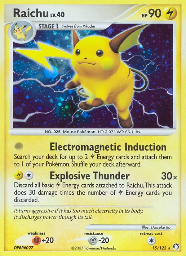 Raichu card image