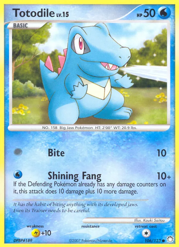 Totodile card image