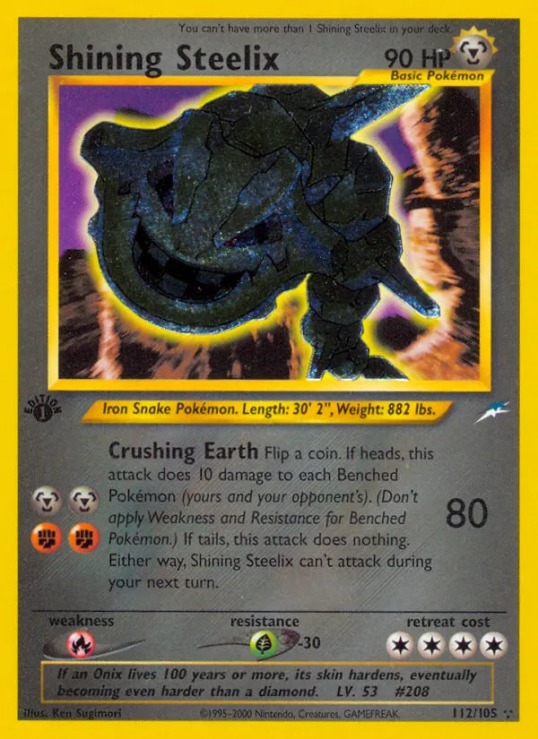 Shining Steelix #112 card image