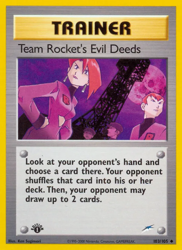 Team Rocket's Evil Deeds card image
