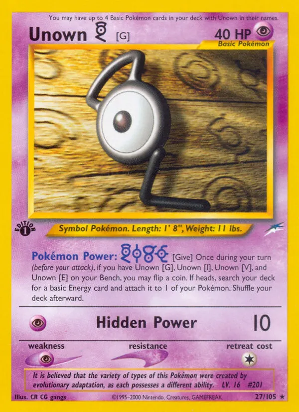 Unown [G] card image