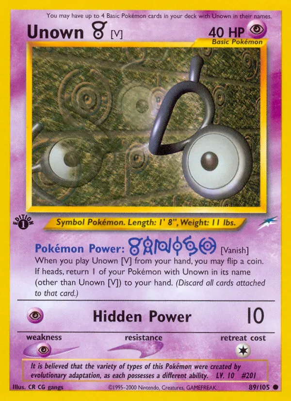 Unown [V] card image