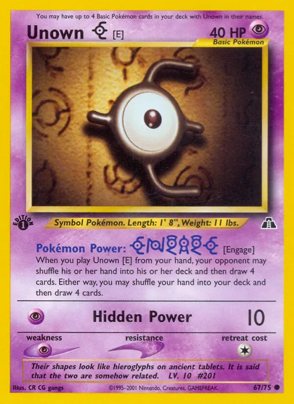 Unown [E] card image