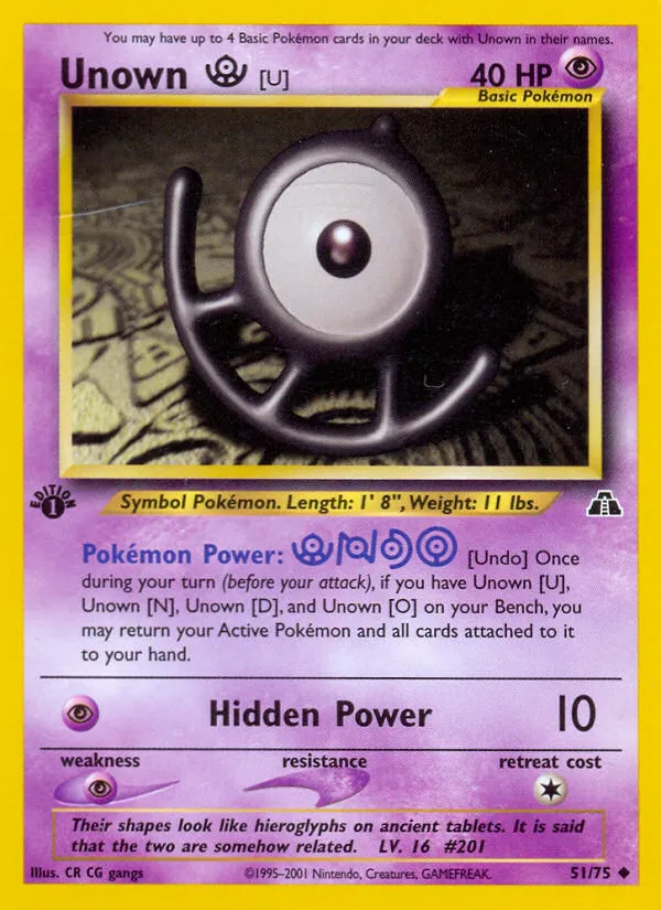 Unown [U] card image