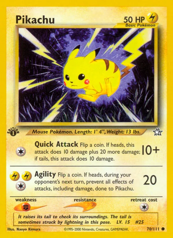 Pikachu card image