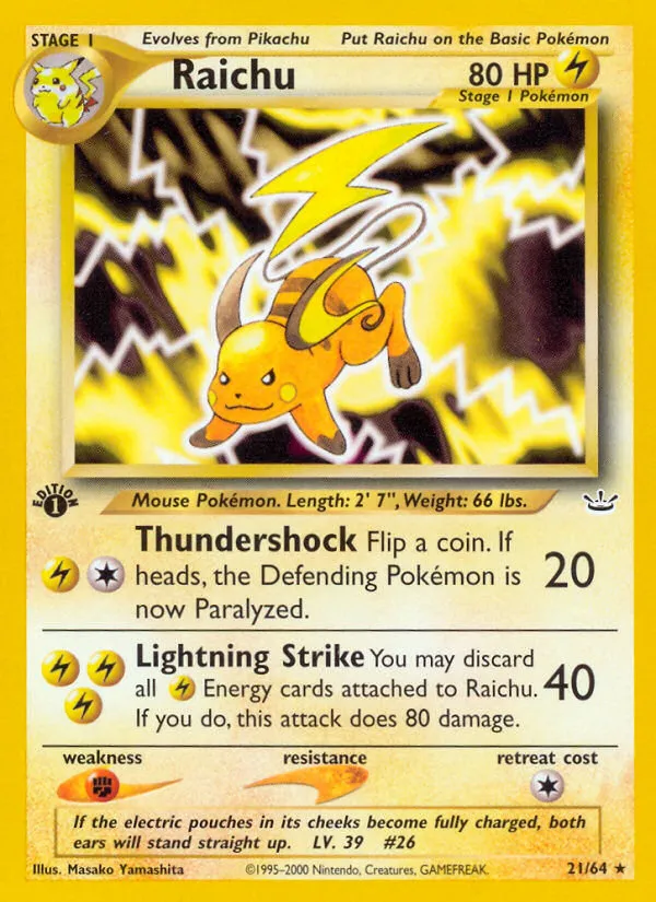 Raichu card image