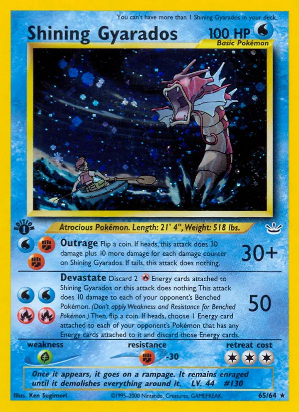 Shining Gyarados #65 card image