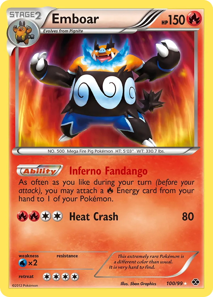 Emboar #100 card image