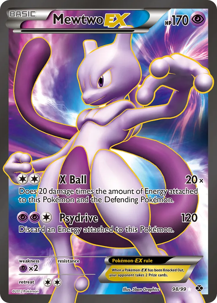 Mewtwo-EX #98 card image