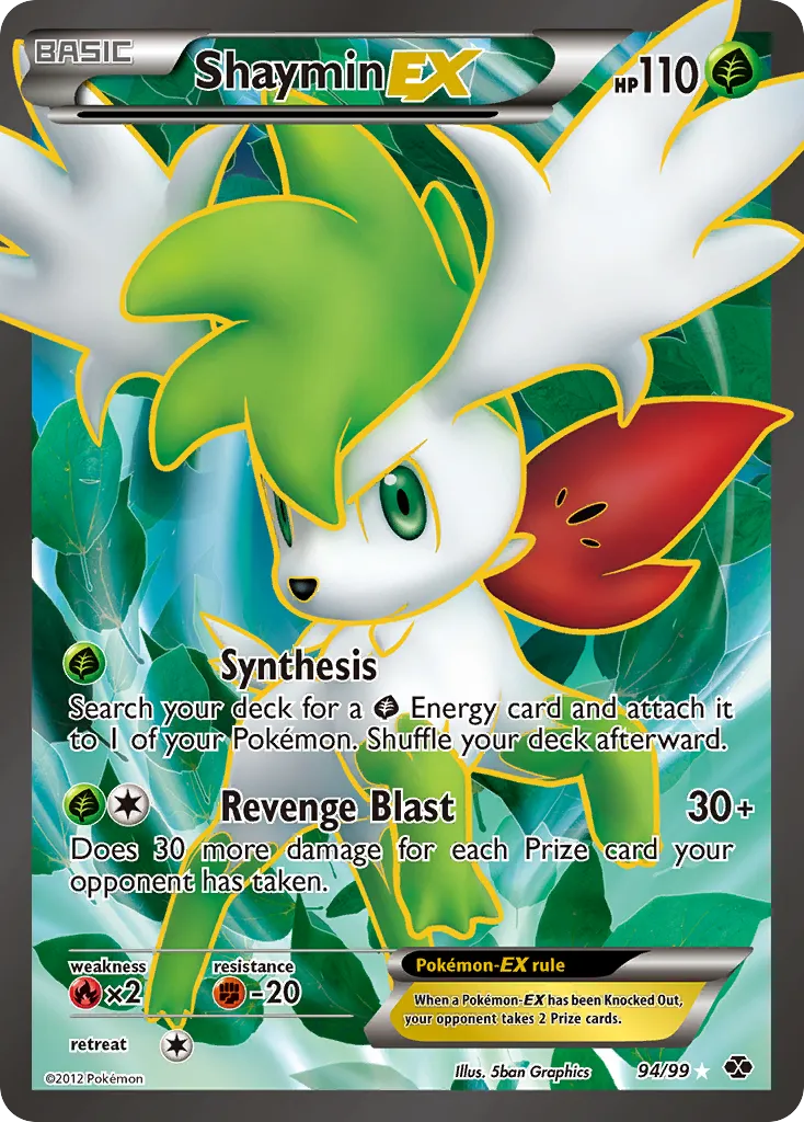 Shaymin-EX #94 card image